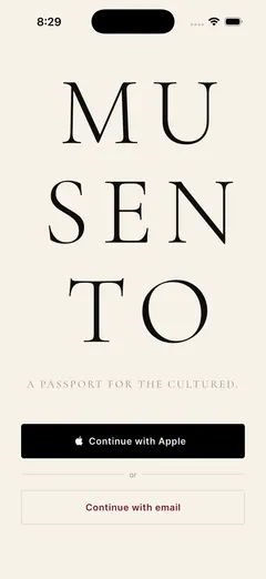 Musento — Letterboxd for museums. Log every visit, earn points, and race friends up the leaderboard.